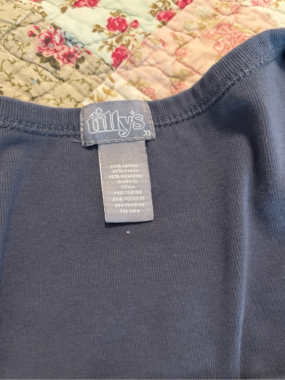 Tilly's Girls' Slate Blue Short Sleeve Tee